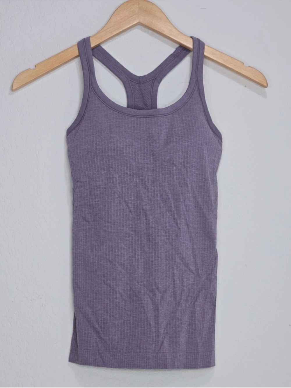 Lululemon Ebb To Street Tank w/ Built In Bra Size B/C Purple Ash Size 2 - Picture 2 of 8